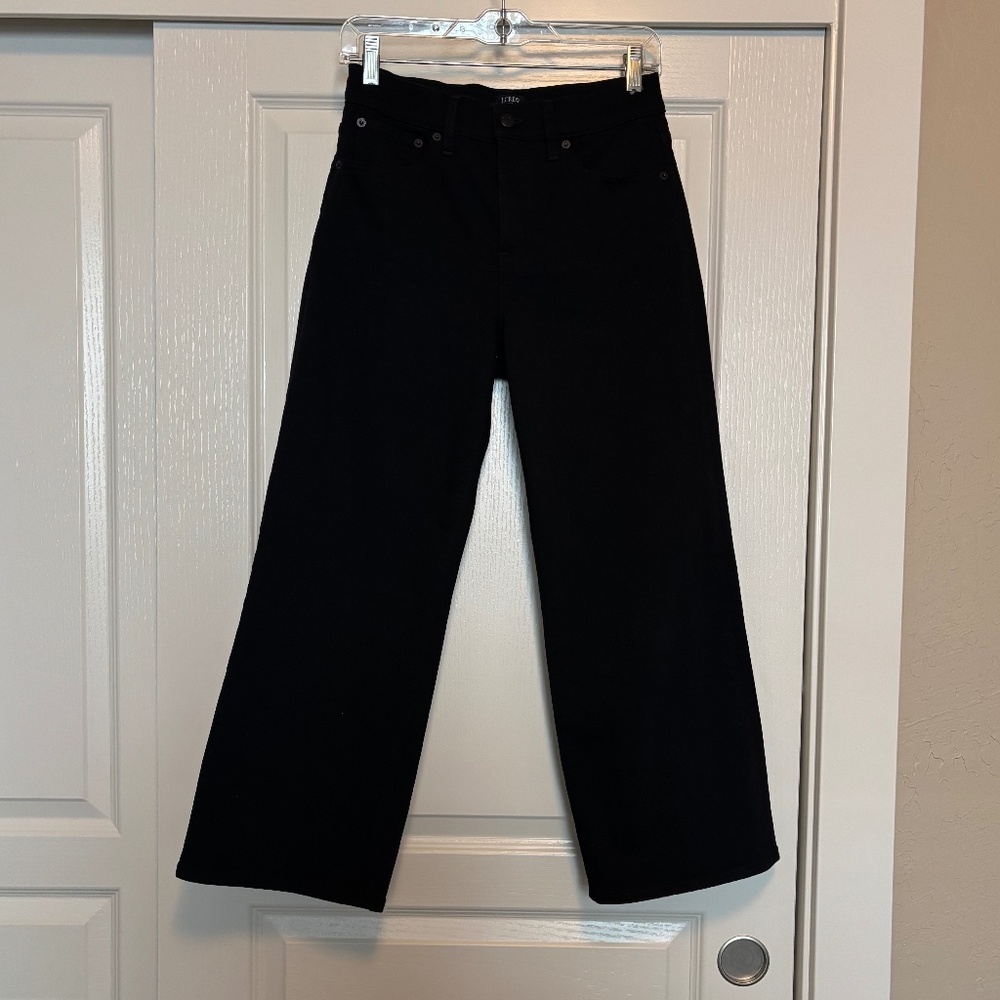J Crew Wide Leg Crop Jeans